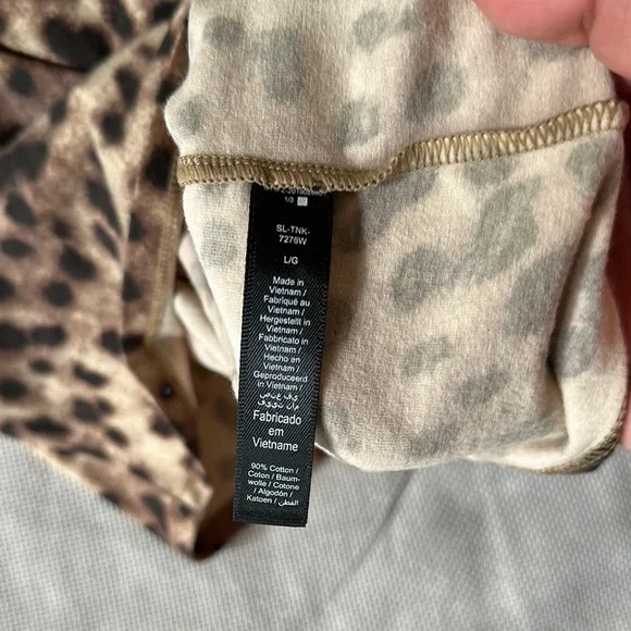 Dolce & Gabbana Brown Leopard Muscle Tee - Picture 3 of 4